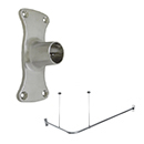 72" x 72" - Corner Shower Rod - Rectangular Flange