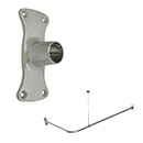 36" x 60" - Corner Shower Rod - Rectangular Flange