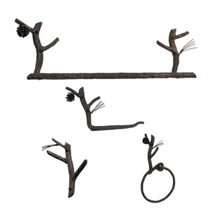 Pine Accents - Hand Rubbed Bronze