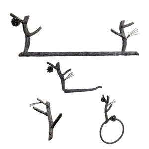 Pine Accents - Hand Rubbed Pewter
