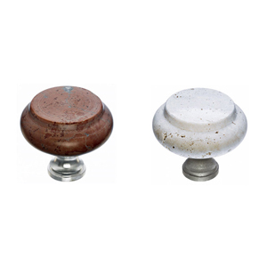Travertine Knobs - Aluminum