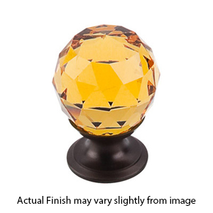 TK111/122 ORB - Round Colored Crystal Cabinet Knob