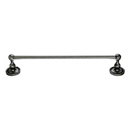 ED6APE - Ribbon & Reed - 18" Towel Bar - Antique Pewter