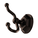 ED2ORBB - Hex - Double Hook - Oil Rubbed Bronze
