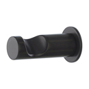 HOP1BLK - Hopewell - Single Hook - Flat Black