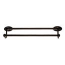 ED7ORBC - Oval - 18" Double Towel Bar - Oil Rubbed Bronze