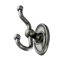 ED2APC - Oval - Double Hook - Antique Pewter