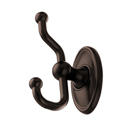 ED2ORBC - Oval - Double Hook - Oil Rubbed Bronze