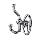 ED2PCC - Oval - Double Hook - Polished Chrome