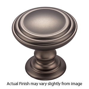 TK320AG - Reeded Collection - 1.25" Cabinet Knob - Ash Gray