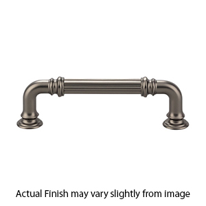 TK322AG - Reeded Collection - 3.75" Cabinet Pull - Ash Gray