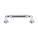 TK322PC - Reeded Collection - 3.75" Cabinet Pull - Polished Chrome