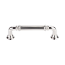 TK322PN - Reeded Collection - 3.75" Cabinet Pull - Polished Nickel