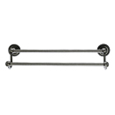 ED7APF - Rope (Edwardian) - 18" Double Towel Bar - Antique Pewter