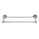 ED7PCF - Rope (Edwardian) - 18" Double Towel Bar - Polished Chrome