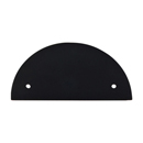 TK54BLK - Rail - 3.5" Half Circle Pull Backplate - Flat Black