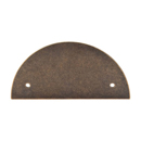 TK54GBZ - Rail - 3.5" Half Circle Pull Backplate - German Bronze