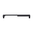 TK258 BLK - Modern Metro Notch - 9" Right Cabinet Pull - Flat Black