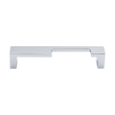 TK259 PC - Modern Metro Notch - 5" Left Cabinet Pull - Polished Chrome