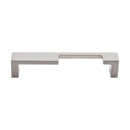 TK259 BSN - Modern Metro Notch - 5" Left Cabinet Pull - Satin Nickel