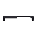 TK260 BLK - Modern Metro Notch - 7" Left Cabinet Pull - Flat Black