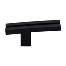 TK82BLK - Rail - 2 5/8" Inset Knob - Flat Black