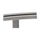 TK82BSN - Rail - 2 5/8" Inset Knob - Satin Nickel