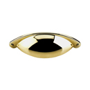 M398 PB - Somerset - 4" Cup Pull - Polished Brass