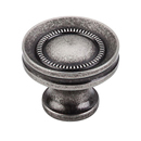 M294 PTA - Somerset - 1.25" Button Faced Knob - Pewter Antique