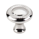 M1585 PN - Somerset - 1.25" Swirl Cut Knob - Polished Nickel