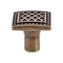 TK174GBZ - Trevi Fountain - 1.25" Square Cabinet Knob - German Bronze