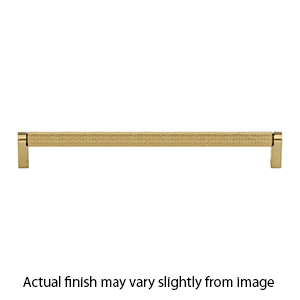 M2606 HB - Amwell - 15" Knurled Bar Pull - Honey Bronze