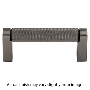 M2614 AG - Amwell - 3" Knurled Bar Pull - Ash Gray