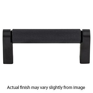 M2628 BLK - Amwell - 3" Knurled Bar Pull - Flat Black