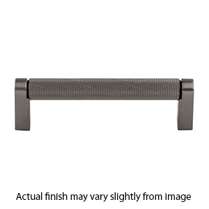 M2616 AG - Amwell - 5" Knurled Bar Pull - Ash Gray