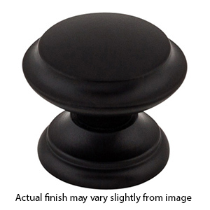 M1875 BLK - Dakota - 1-3/8" Flat Top Knob - Flat Black