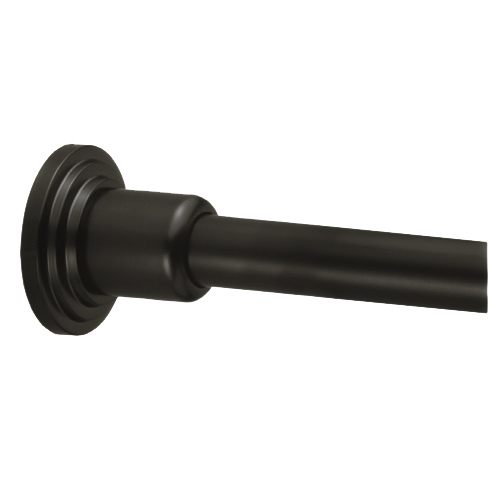 Marina Flat Black Shower Rod