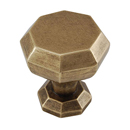 Archimedes - 7/8" Octagon Knob - Antique Brass