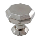 Archimedes - 7/8" Octagon Knob - Polished Silver