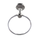 Cestino - Towel Ring - Antique Silver