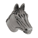 Equestre - Small Horse Knob - Antique Nickel