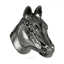 Equestre - Small Horse Knob - Gunmetal