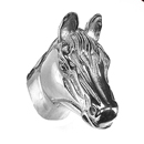 Equestre - Small Horse Knob - Polished Nickel