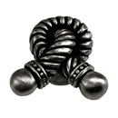 Equestre - Small Rope Knot Knob - Gunmetal