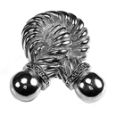 Equestre - Small Rope Knot Knob - Polished Silver