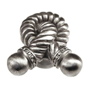 Equestre - Small Rope Knot Knob - Satin Nickel