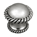 Equestre - Small Rope Knob - Vintage Pewter