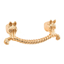 Equestre - 3" Horse Cabinet Pull - Polished Gold