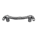 Equestre - 3" Rope Cabinet Pull - Antique Silver