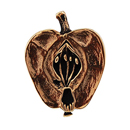 Fiori - Apple Knob - Antique Gold